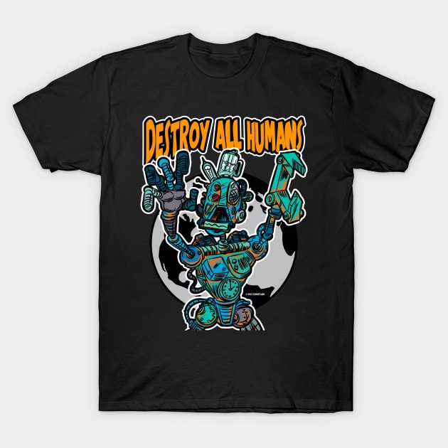 Destroy All Humans Robot Rampage T-Shirt by eShirtLabs